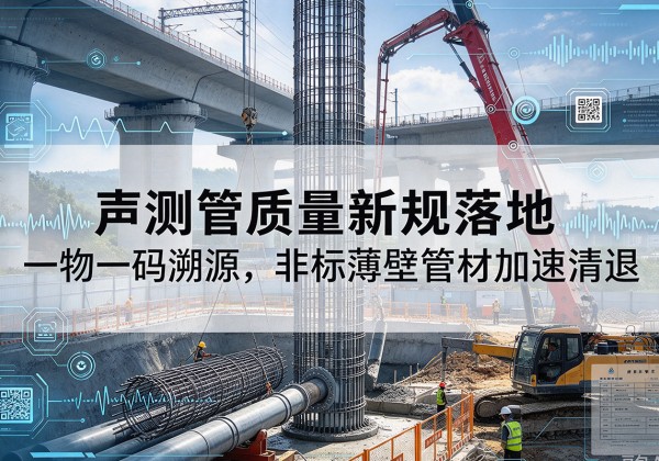 丘北声测管质量新规落地，一物一码溯源，非标薄壁管材加速清退