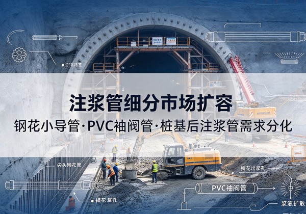 丘北注浆管细分市场扩容，隧道钢花小导管、PVC 袖阀管、桩基后注浆管需求分化